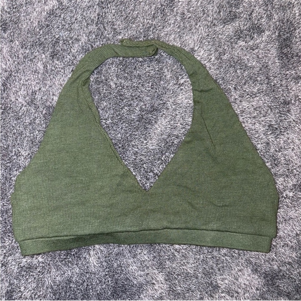 Set Active Olive Ribbed Top Set - image 3